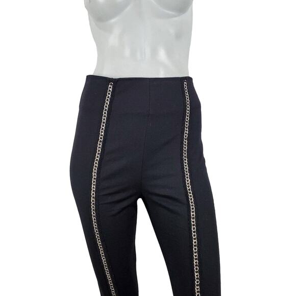 I AM GIA Small High-Waisted Coco Pants Chain Panel Black - Picture 8 of 11